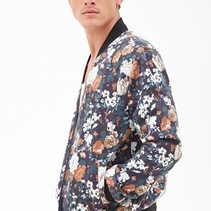Floral bomber jacket, bomber jacket